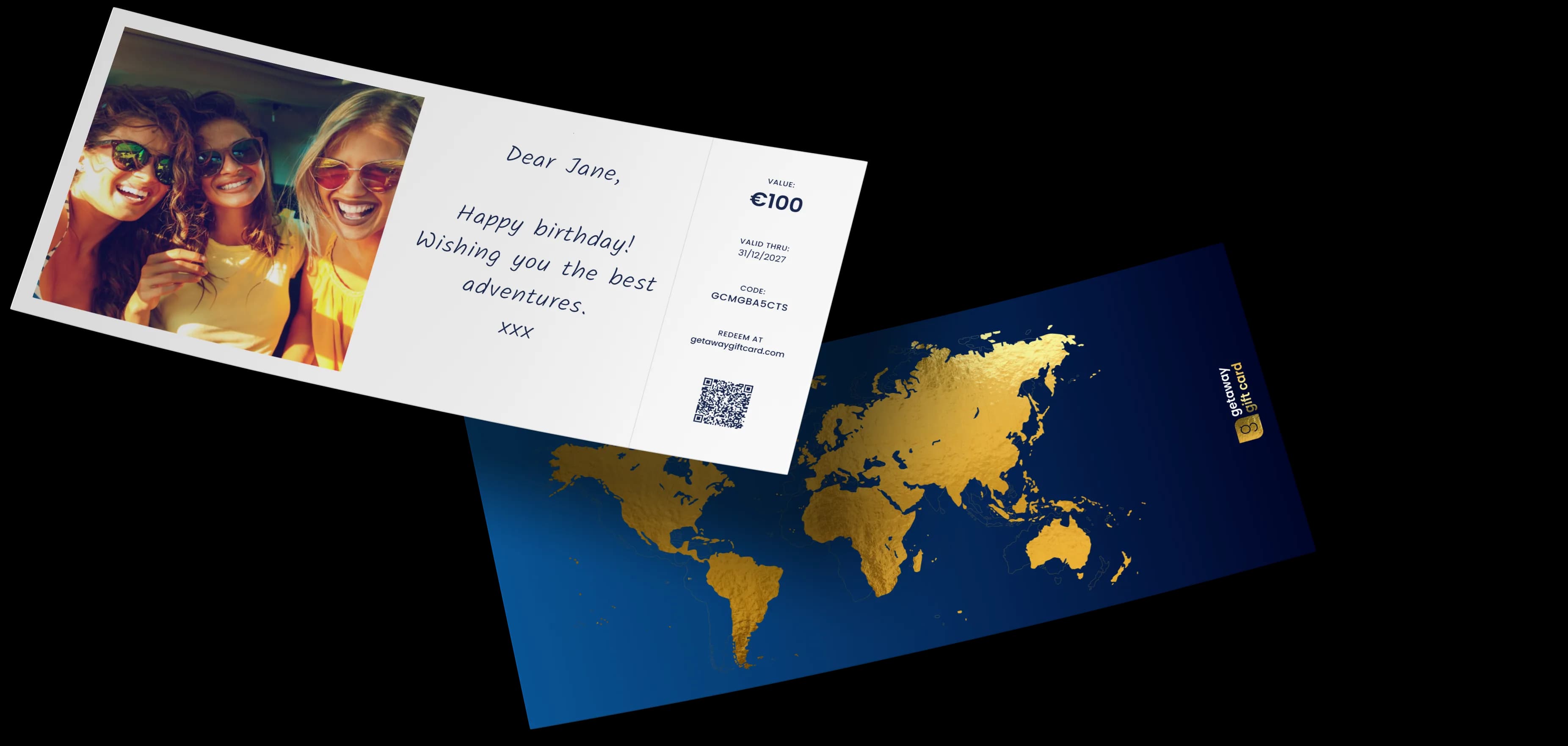 GetAway Gift Card mockup